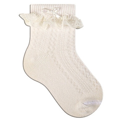 Kit Meia Bebê Renda Babadinho para Festa e Casamento