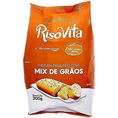 Pão Caseiro RisoVita: Mix Grãos 300g Sabor & Saúde