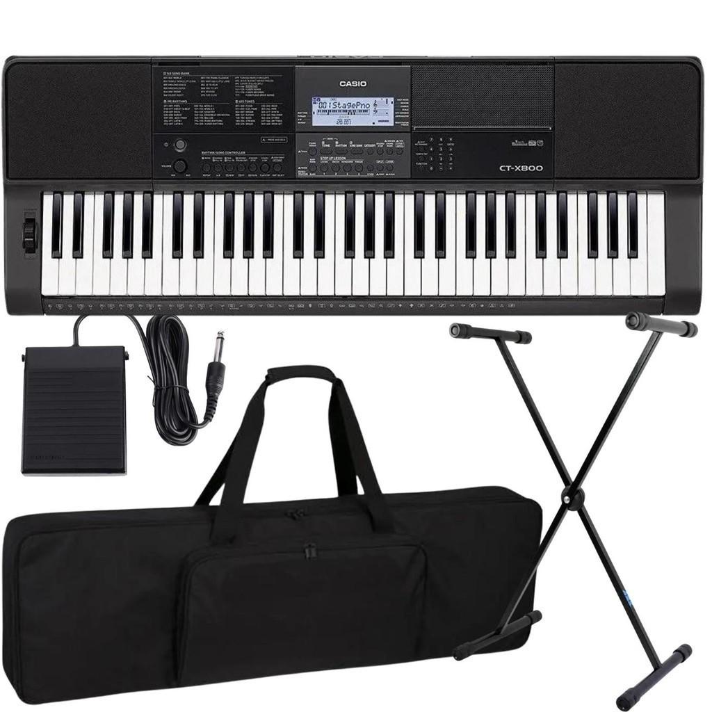 Casio CTX800: Teclado Musical Completo + Acessórios