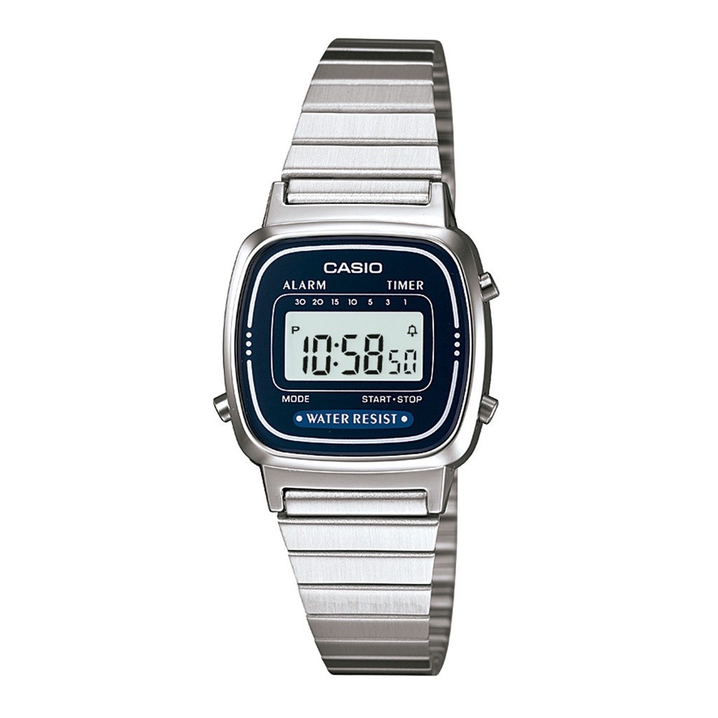 Casio LA670WA-2DF: O Vintage Prata que te Conquista!