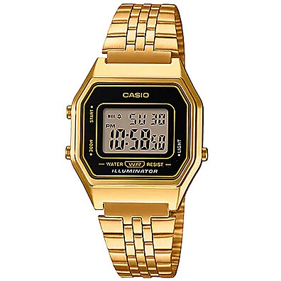 Casio Vintage Dourado LA680WGA-1DF: Estilo Retrô!