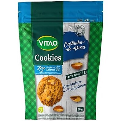 Vitao Cookies Zero Integral: Crocância e Sabor da Castanha do Pará