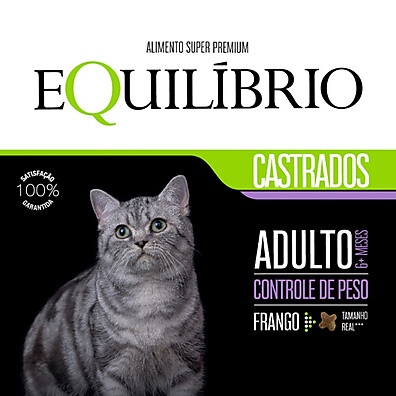 Ração Equilíbrio Frango 7,5kg: Nutrição Premium para Gatos Castrados