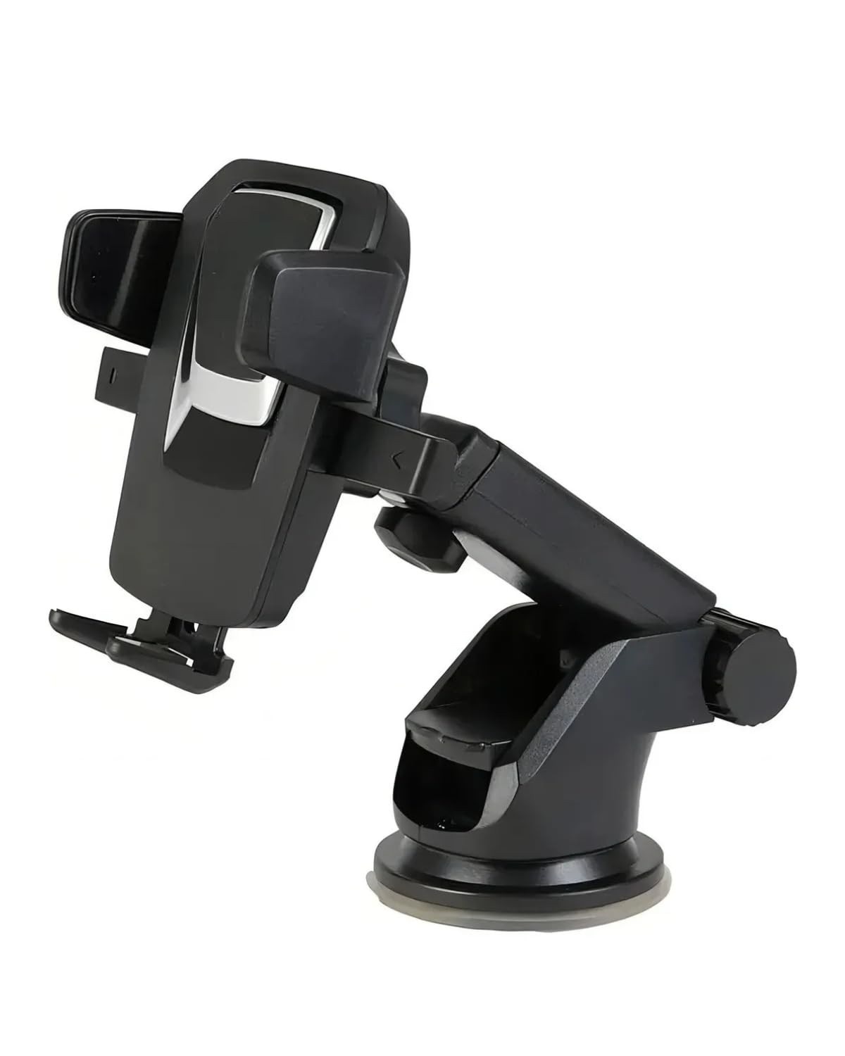 Suporte de Celular Universal para Carro: Ventosa Forte, Rotação 360° e Braço Ajustável para GPS e Smartphones
