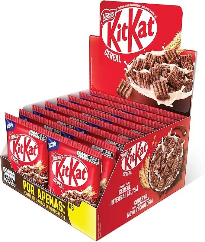 Cereal Matinal Kit Kat 25g - 16 unidades