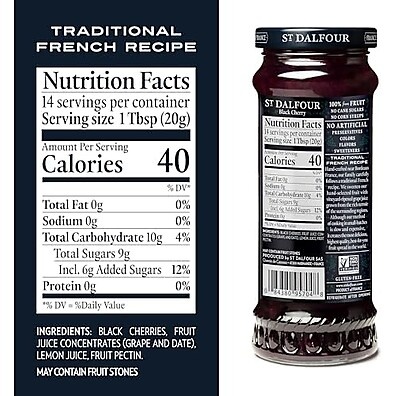 Geleia St. Dalfour Cereja Negra: Sabor Intenso e Natural