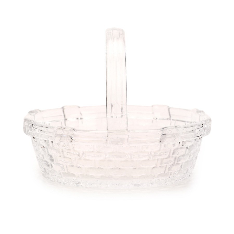 Cesta de Vidro Oval: Elegância para sua Casa