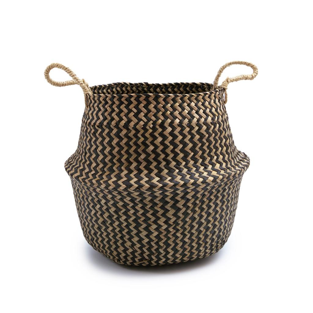 Cesto de Seagrass Marrom: Organize com Estilo!