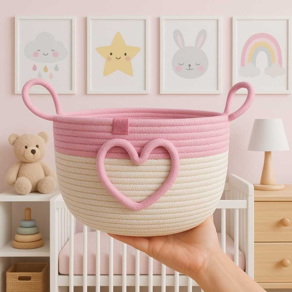Cesto Infantil de Corda: Organização com Charme!