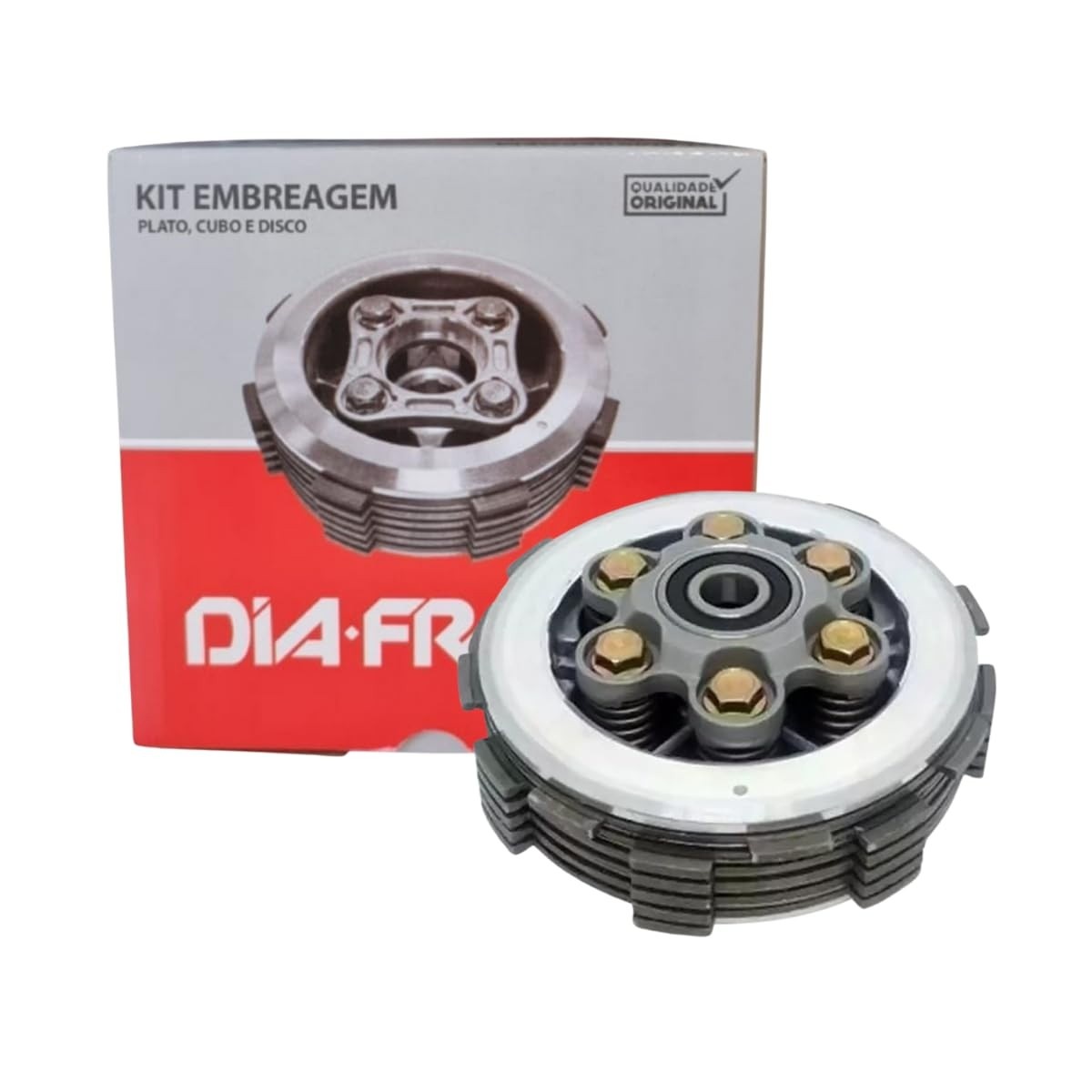 Kit Embreagem Diafrag Honda CG 160 Fan/Titan e NXR 160 Bros - Troca Rápida e Precisa