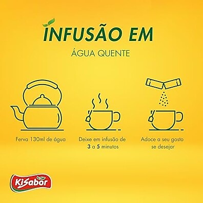 Kisabor Chá Camomila: Relaxamento em 10 Saquinhos