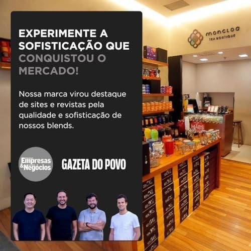 Moncloa Chá Preto Misto Cashmere - Auxilia Na Digestão, Atenua Dores Musculares, Diurético - Cenoura, Erva-Doce, Chicória, Canela - Ajuda Com Inflamações - Pouch 45g