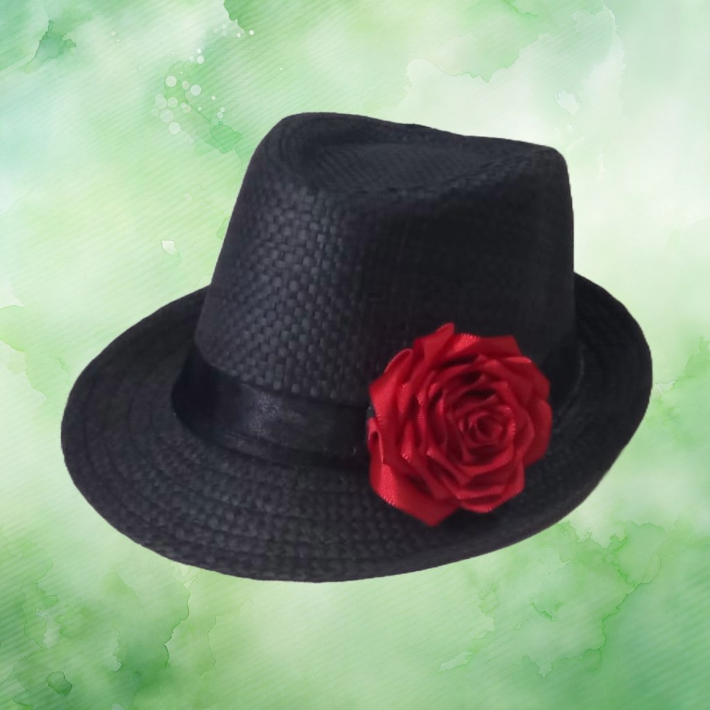 Chapéu Pomba Gira: Elegância Preta com Toque Vermelho