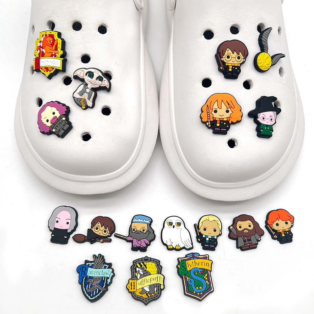 Charmes Harry Potter para Sapatos e Chinelo – Pins PVC Fofos