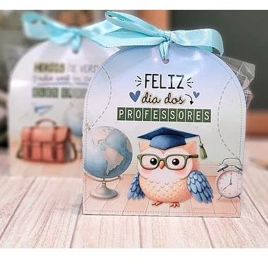 Kit Presente Dia dos Professores com Sabonete, Bombons e Chaveiros