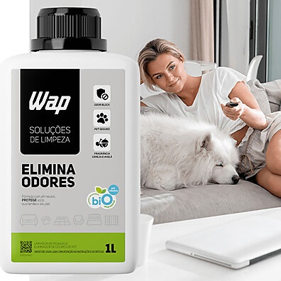 Eliminador de Odores PET 1L WAP: Solução Segura para Casa Limpa e Cheirosa