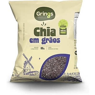 Grings Chia Grãos Semente 80g