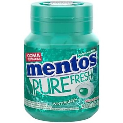 Mentos Pure Fresh Wintergreen: Chiclete Sem Açúcar Refrescante