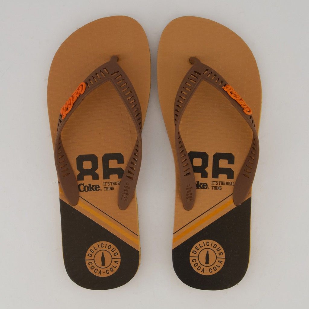 Chinelo Coca Cola Sprint Marrom: Conforto e Estilo!