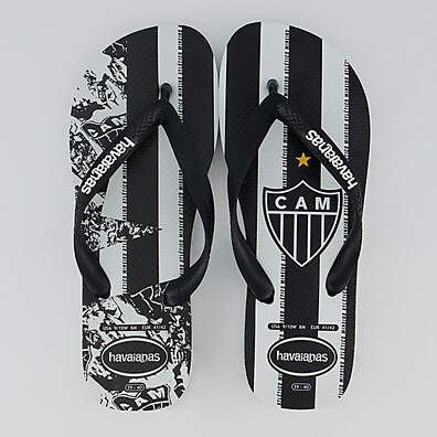 Chinelo Havaianas Atlético Mineiro Preto e Branco – Estilo e Conforto