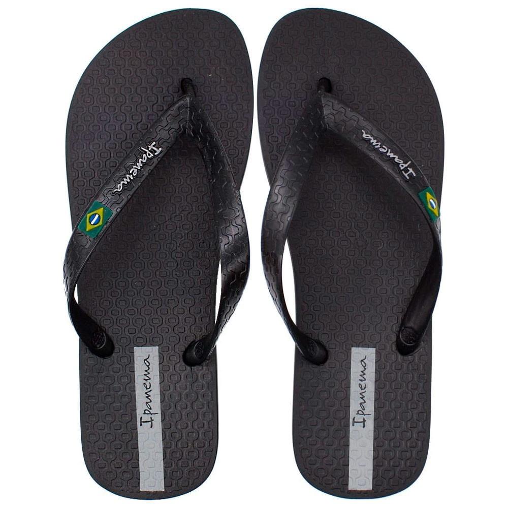 Chinelo Ipanema Brasil Preto: Conforto e Estilo!