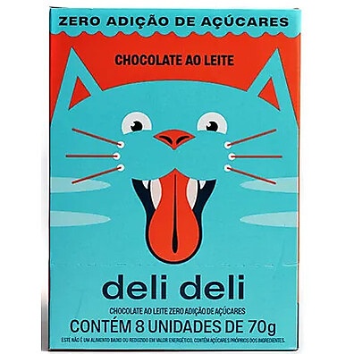 Chocolate ao Leite Zero Açúcar 70g – Delicioso e Sem Culpa!