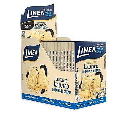 Chocolate Branco Cookies'n'Cream Diet Linea – 15un 30g