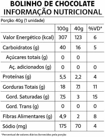 Belive Muffin Double Chocolate Zero Açúcar Sem Glúten Sem Lactose 40G