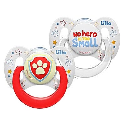 Chupetas Patrulha Canina Brilha no Escuro 6m+ Lillo