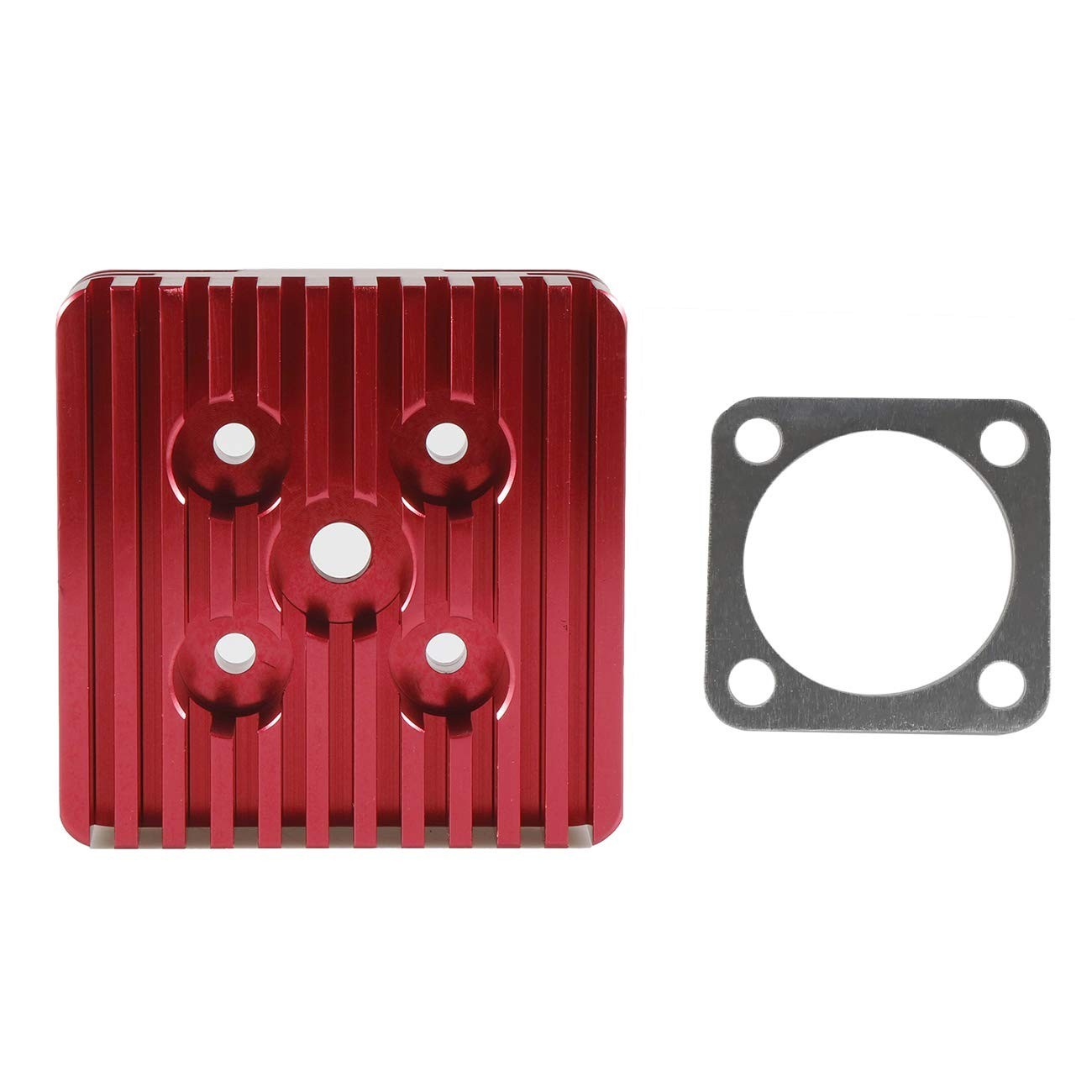 Cabeça de Cilindro HGC Vermelha CNC para Bicicleta Motorizada 66cc/80cc - Performance e Estilo!