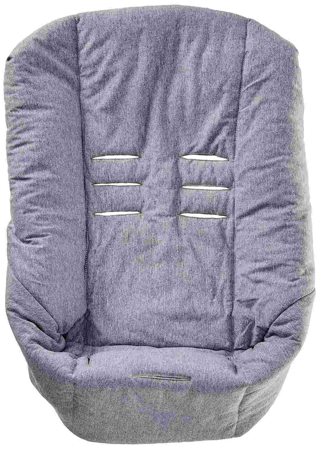 Capa Bebê Conforto Ajustável Malha Cinza Mescla Biramar Baby - Conforto e Segurança