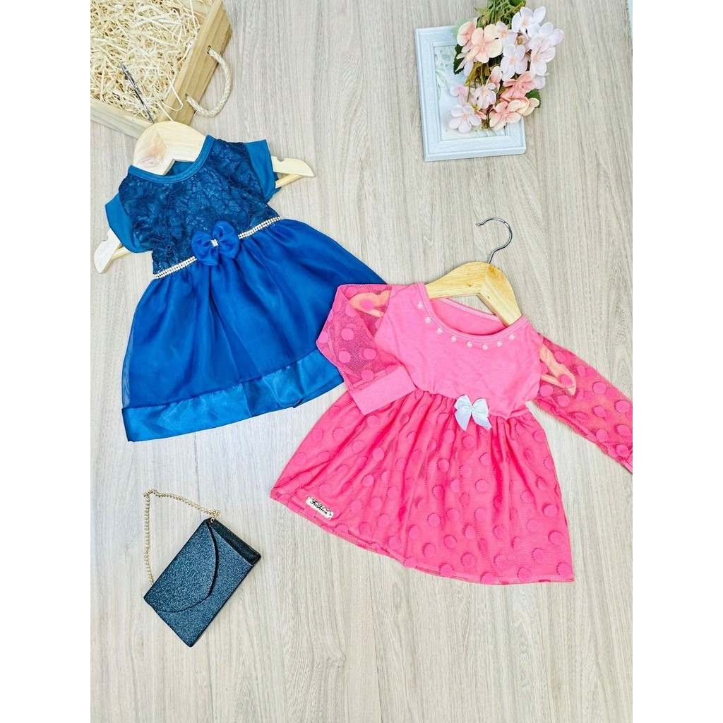 Kit com 2 Vestidos de Festa para Bebês + Ana Clara