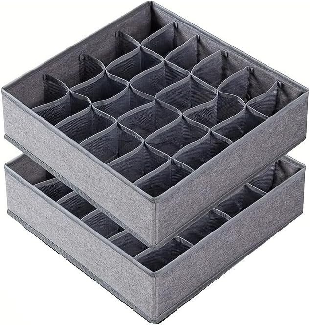 Kit 2 Organizadores Colmeia para Peças Íntimas 32x32x10 cm - TNT Ecológico BRIWAX