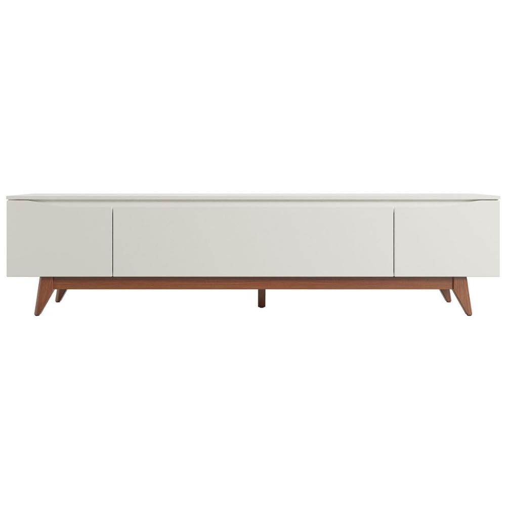 Rack Flynt 219 cm – Design Natural com Detalhes Off White Fosco