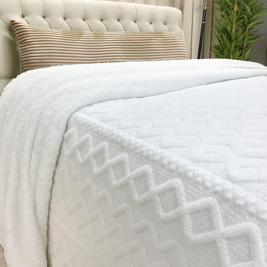 Cobertor Manta Aconchego Queen 3 Peças – Conforto e Elegância para Seu Quarto