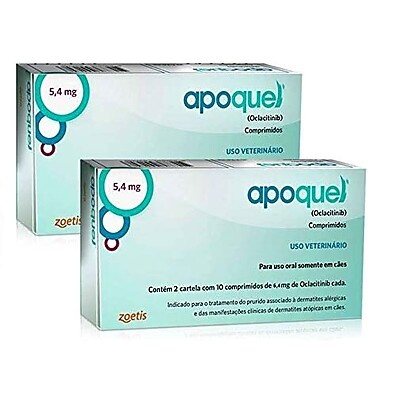 Combo 2x Apoquel 5,4mg: Alívio Rápido da Coceira