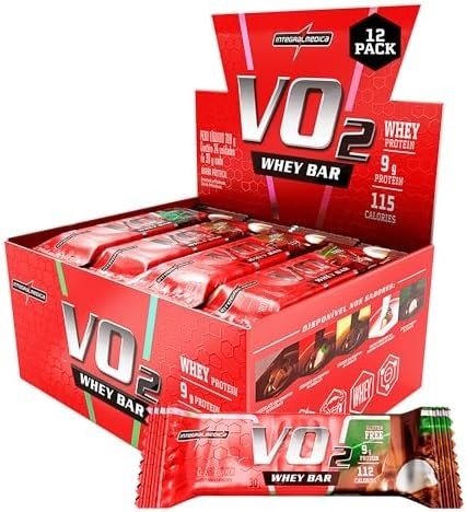 Integralmédica - Vo2 Whey Bar 12 Uni Coco, 12Uni