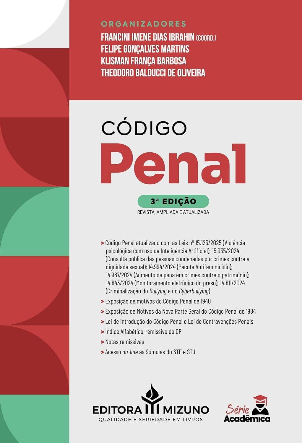 Código Penal 3ª Edição 2025 - Essencial para Concursos e OAB