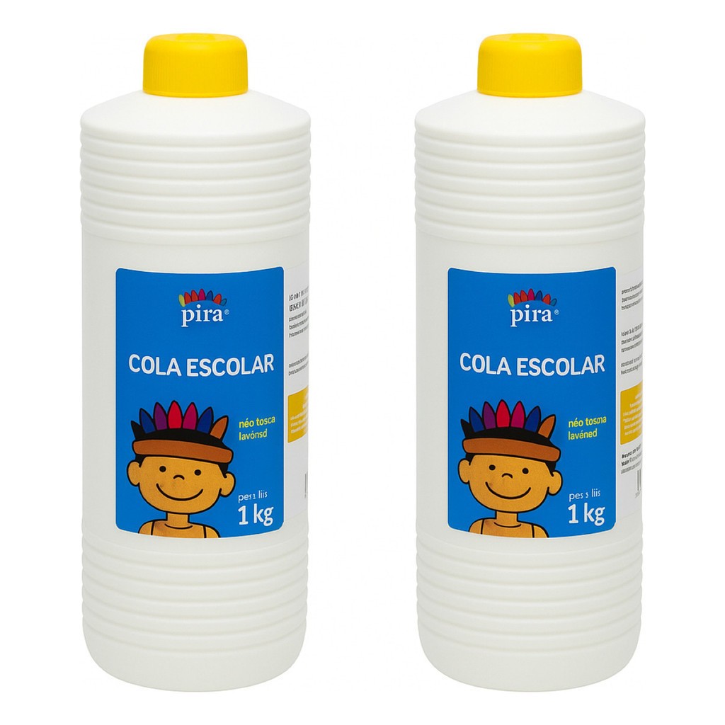 Cola Branca Escolar 1kg Pira – Ideal para Slime e Artesanato
