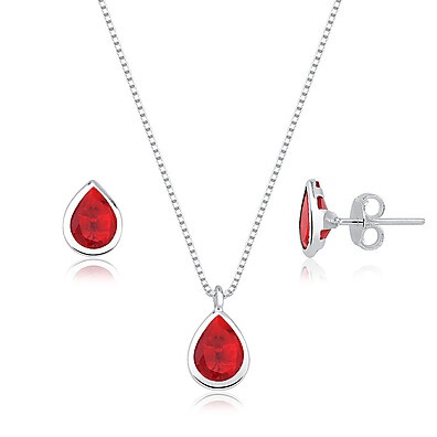 Colar e Brincos Gota Prata 925: Elegância Atemporal