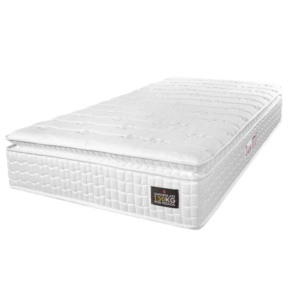 Colchão Solteiro Hellen com Pillow Top e Espuma D45 - Conforto Premium para Até 150kg