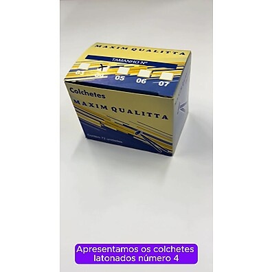 Colchetes Latonados N°4: 72 Unidades para Seus Projetos