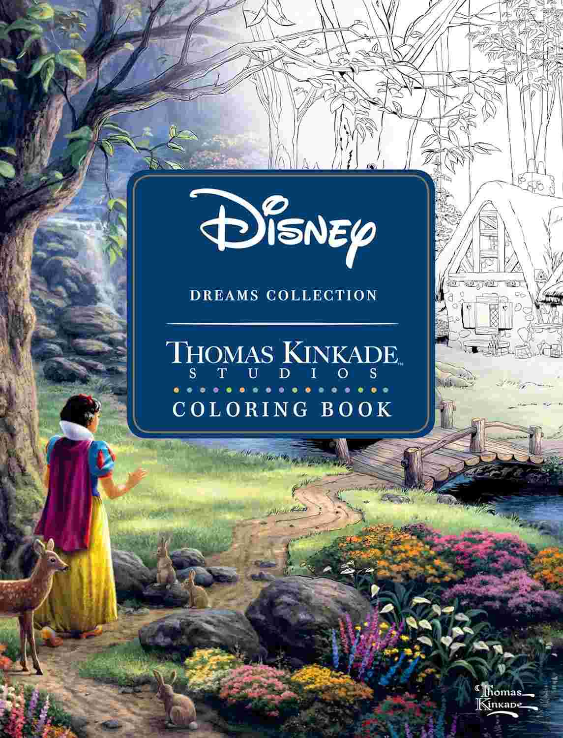Livro de Colorir Disney Dreams Collection Thomas Kinkade: Magia e Arte para Você!