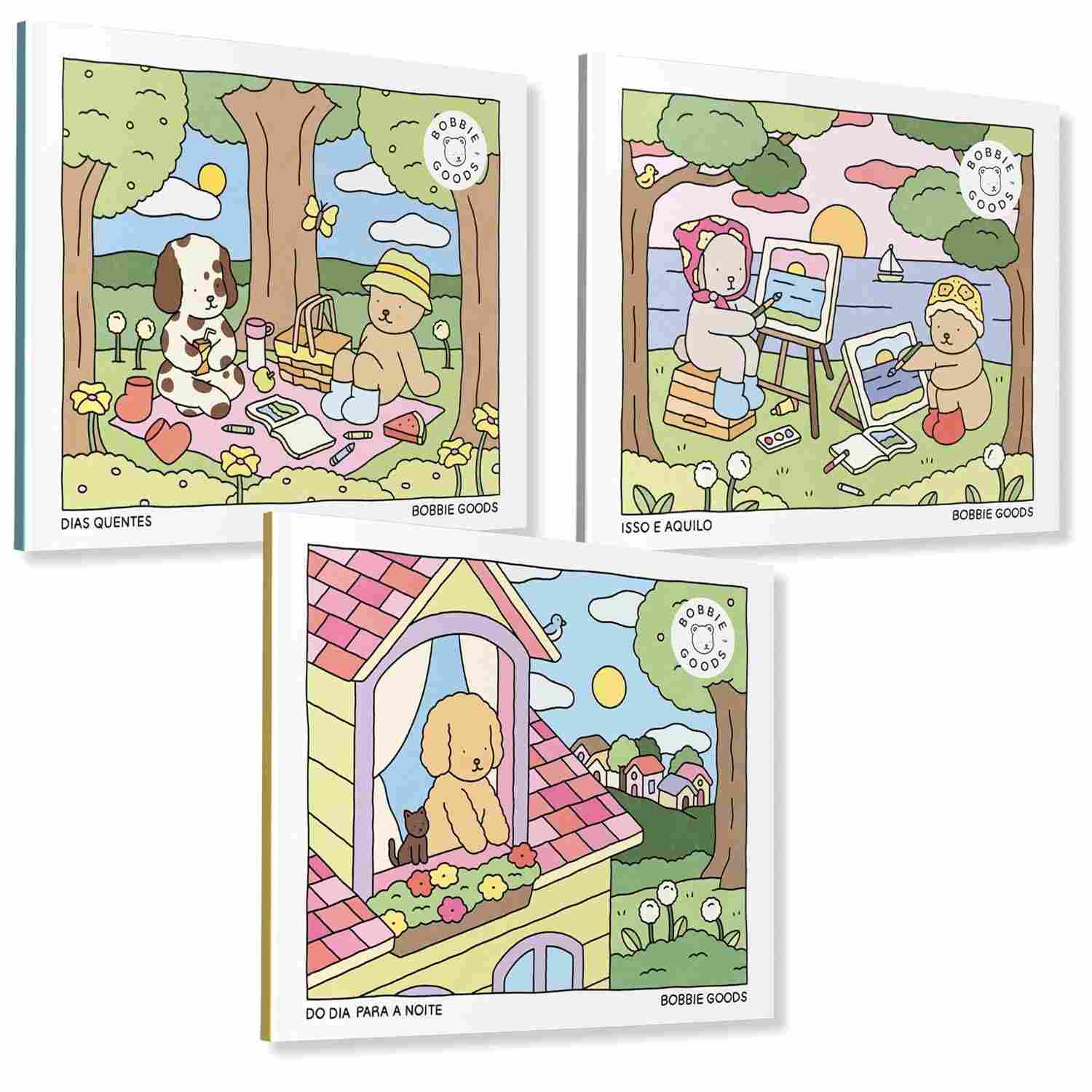 Coleção Bobbie Goods: 3 Livros de Colorir Originais para Despertar a Criatividade