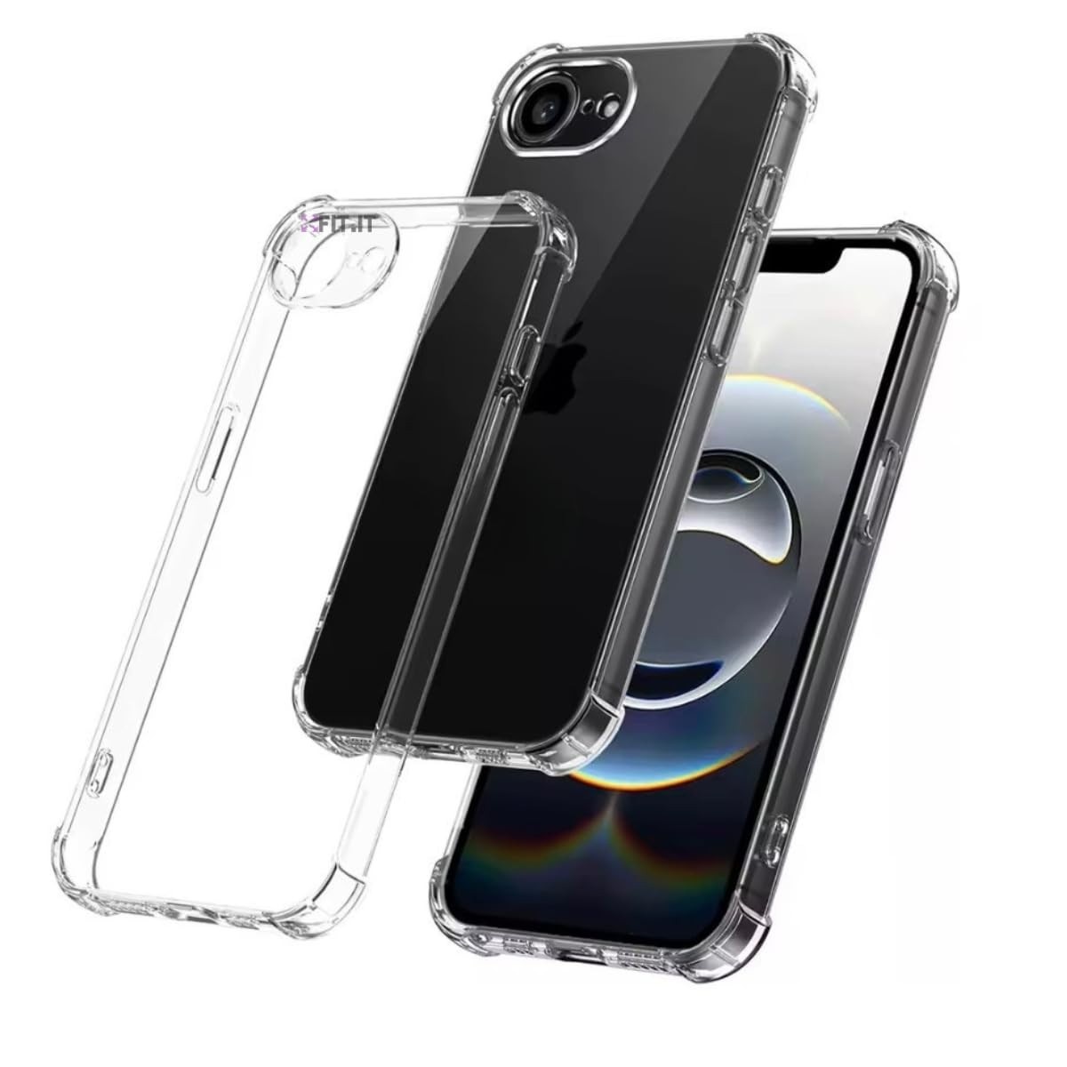 FIT IT Capa Anti Impacto para iPhone 16e: Proteção Premium com Bordas Elevadas