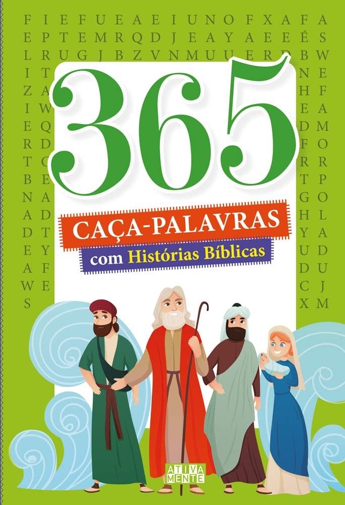 365 Caça-Palavras Bíblicos: Diversão e Aprendizado Diário com Histórias Inspiradoras