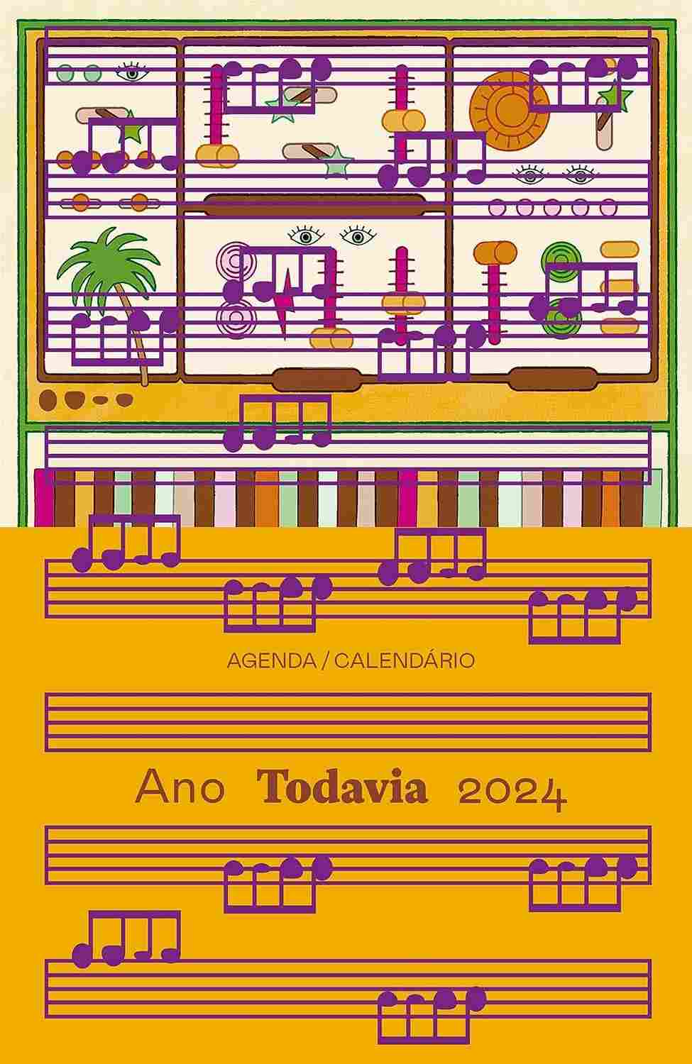 Agenda 2024 Ano Todavia: Organização Criativa com Arte e Reflexão