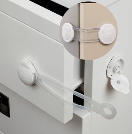 Kit 4 Travas de Segurança para Gavetas e Armários - Proteja seu Bebê com o Kit Premium M5 Armarinhos
