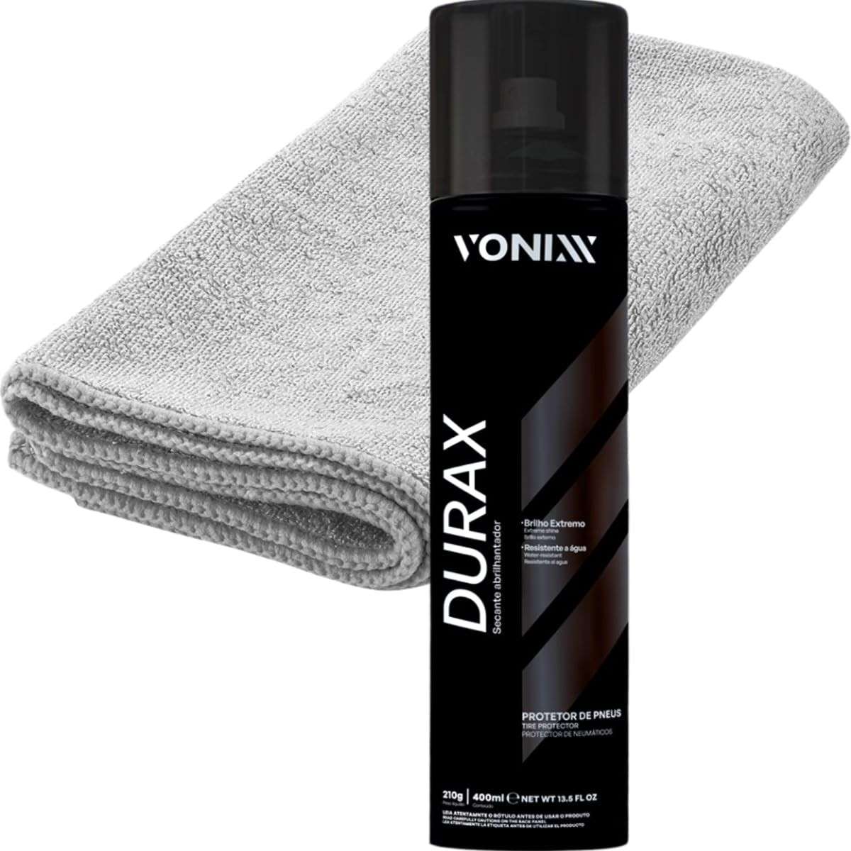 Durax Vonixx 400ml: Pretinho para Pneus com Brilho Extremo e Proteção Duradoura