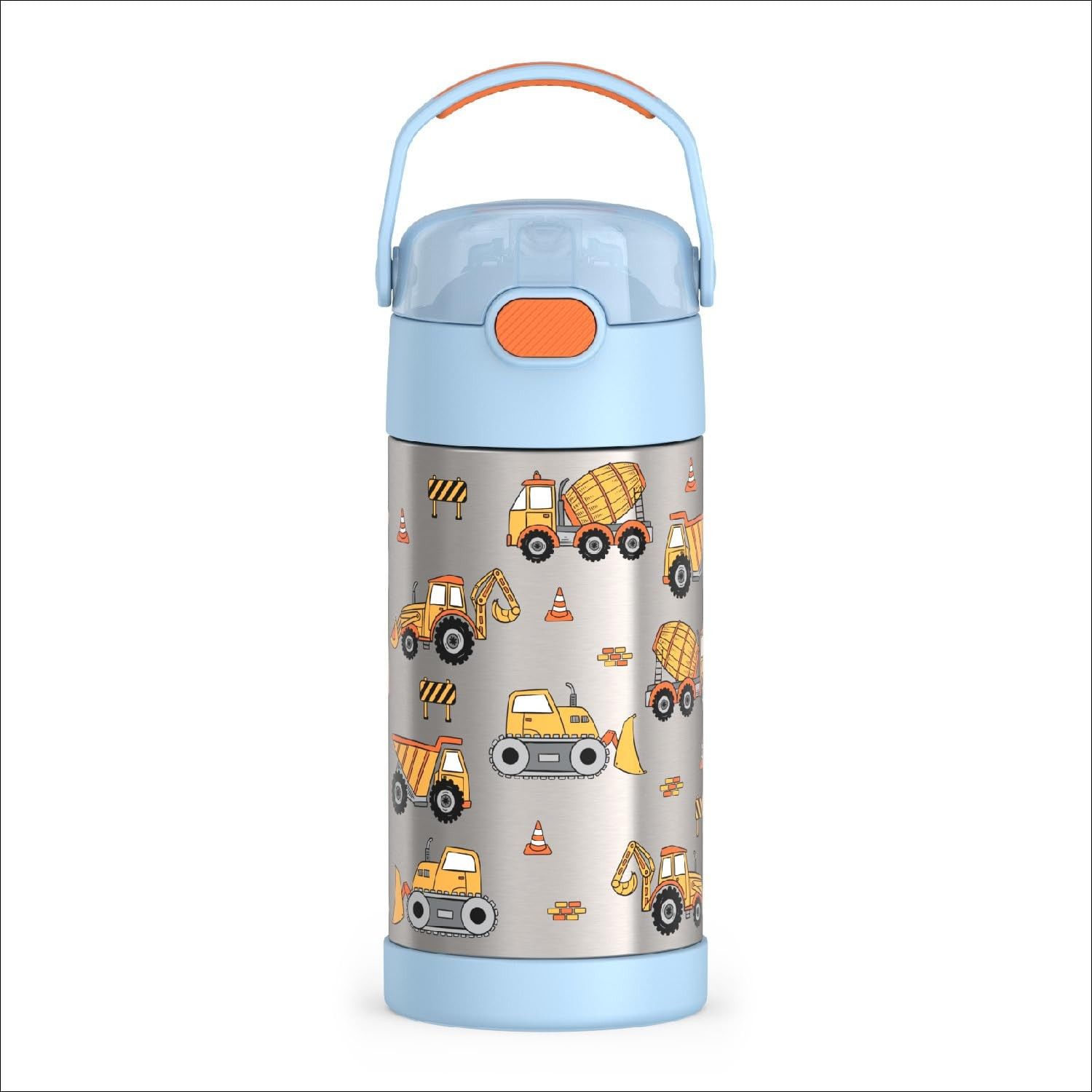 THERMOS FUNTAINER Garrafa de Água com Canudo 340g - Isolada a Vácuo para Crianças